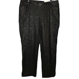 NWT Chico's So Slimming Brigitte Slim Leg Crackle Print Ankle Pants